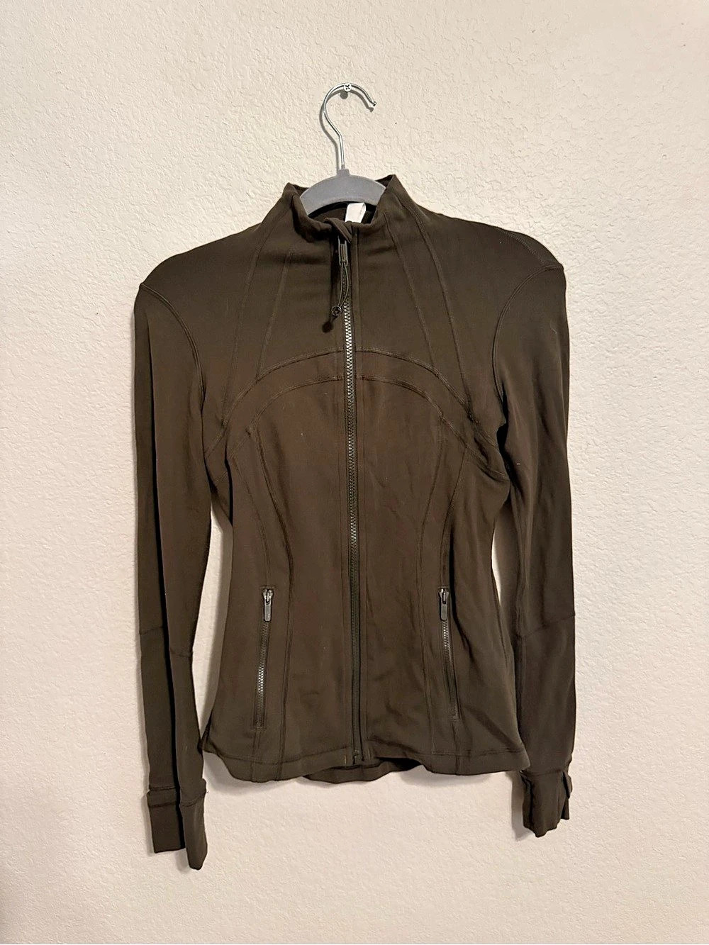 Lululemon Define Jacket Women's Brown/deep green Jacket Size 4